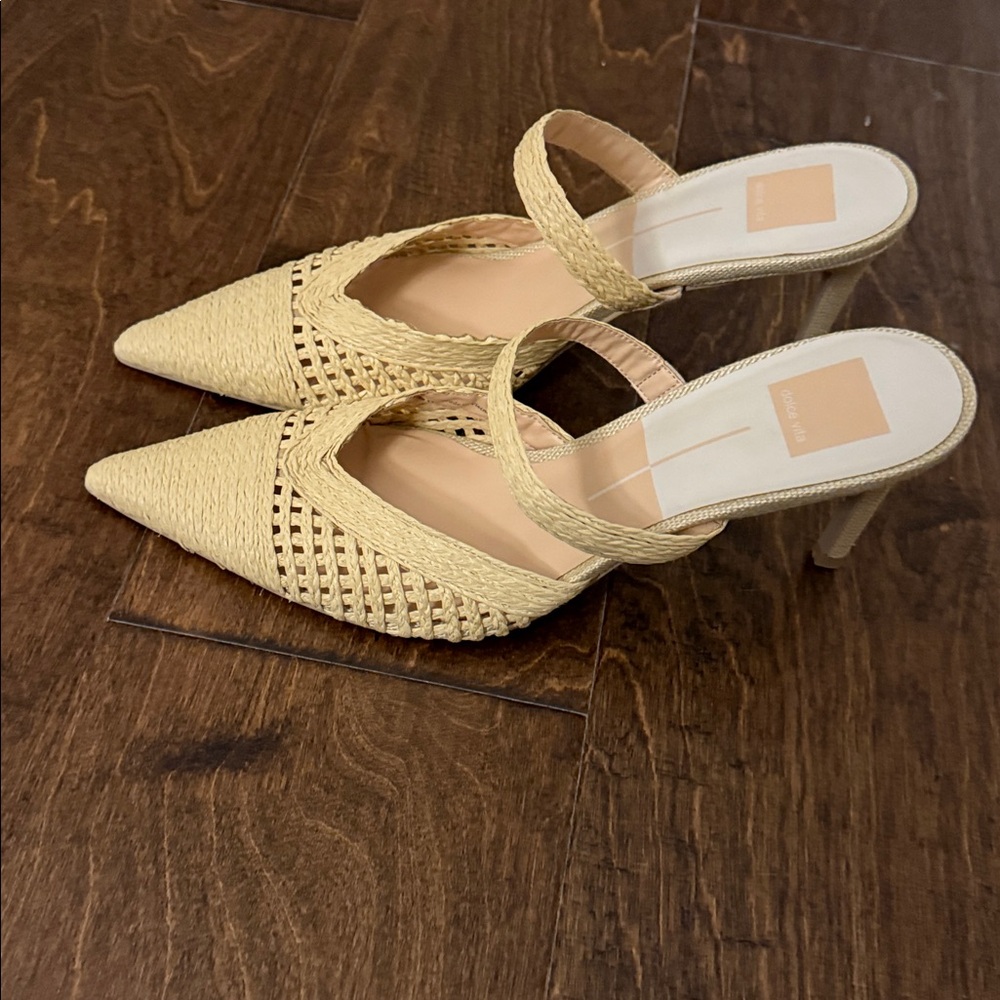 Dolce Vita Tan Woven Heels fit a size 10 - Picture 2 of 5